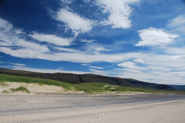 Landebahn im Dünensand