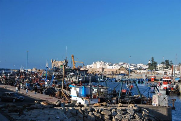 Blcik über Hafen und Essaouira